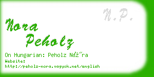 nora peholz business card